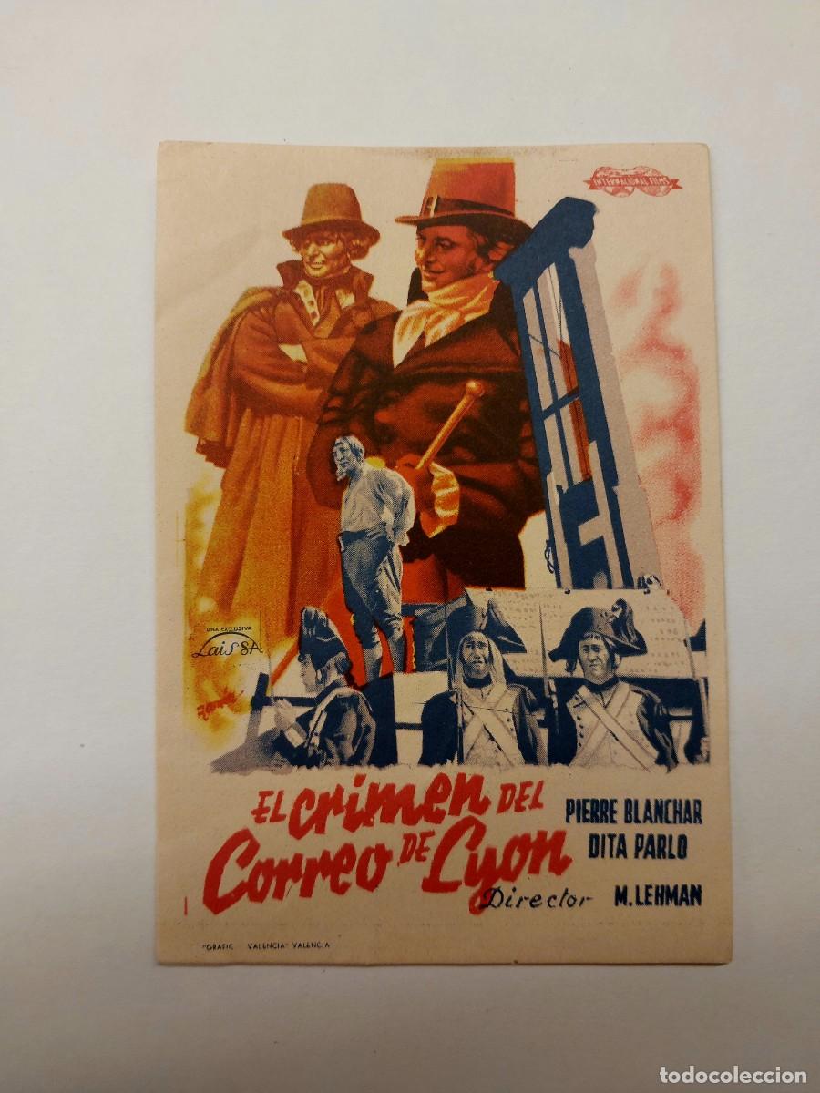 Cine: El Crimen del Correo de Lyon 1937 Sin publicidad