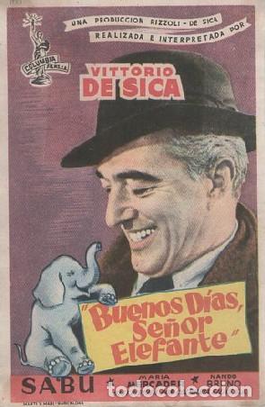 Cine: PROGRAMA DE CINE: BUENOS DIAS, SE&Ntilde;OR ELEFANTE PC-8933 - Foto 1