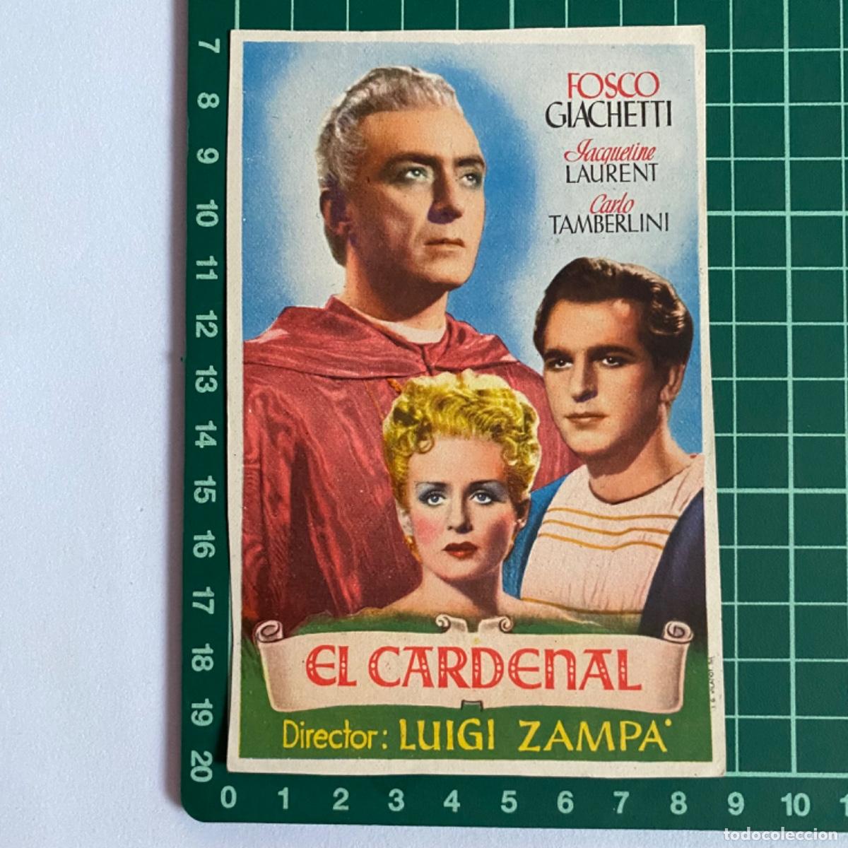 Cine: folleto de mano programa de cine pelicula El cardenal - Foto 1
