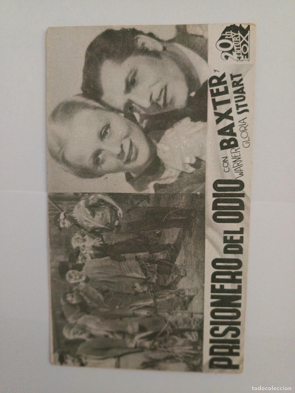 Cine: PROGRAMA DE CINE PRISIONERO DEL ODIO - Foto 1