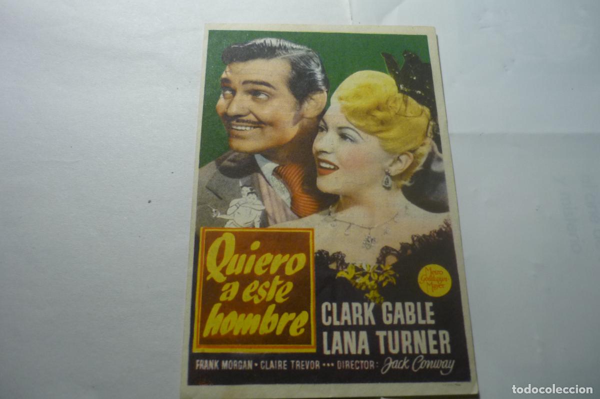 Cine: programa quiero a este hombre clark gable.-publicidad - Foto 1