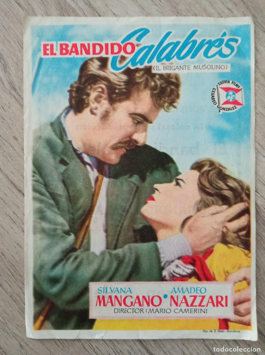 Cine: EL BANDIDO CALABR&Eacute;S, SILVANA MANGANO, CINE LUGONES, ASTURIAS