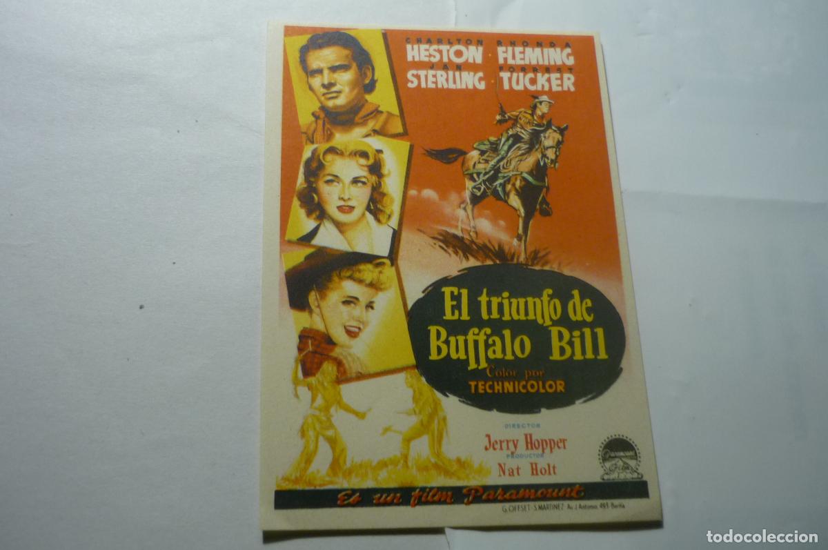 Cine: programa el triunfo de buffalo bill- charlton heston PUBLICIDAD - Foto 1