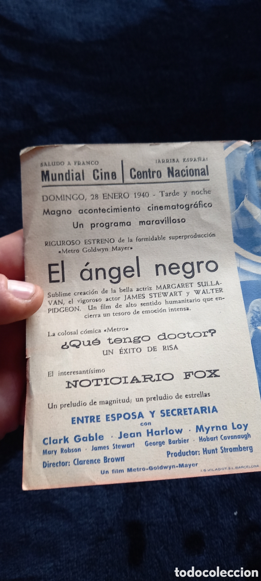 Cine: ANTIGUO PROGRAMA O GUIA DE CINE 1940 - Foto 5