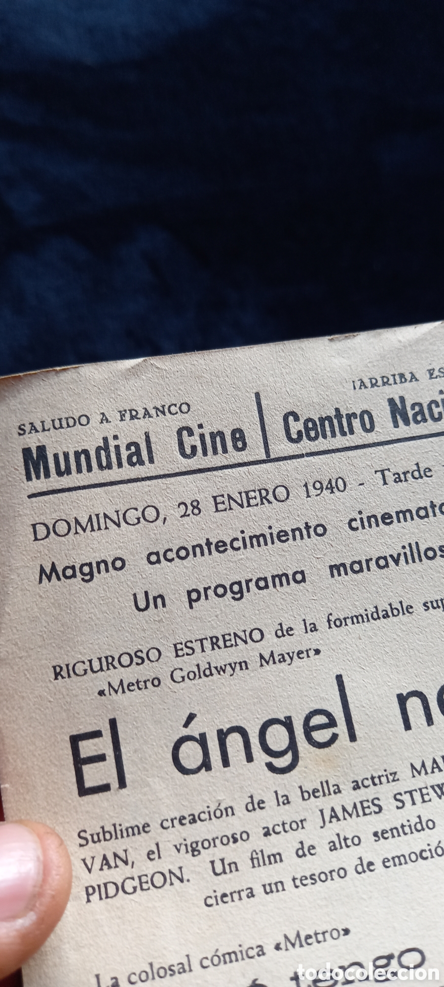 Cine: ANTIGUO PROGRAMA O GUIA DE CINE 1940 - Foto 6