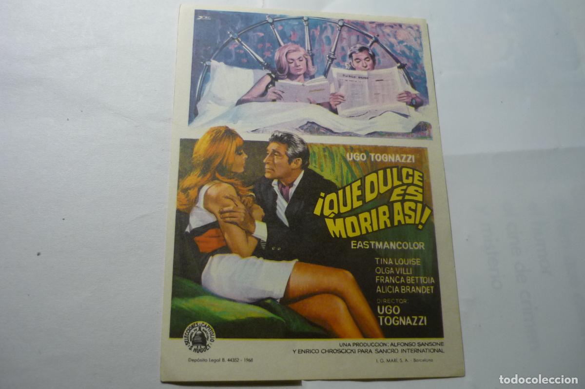 Cine: programa que dulce es morir asi&iquest; ugo togbazzi - Foto 1