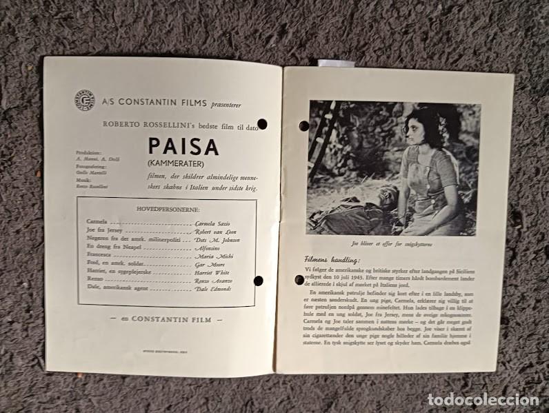 Cine: PTCC 197 PAISA CAMARADA PROGRAMA DANES ROBERTO ROSSELLINI - Foto 3