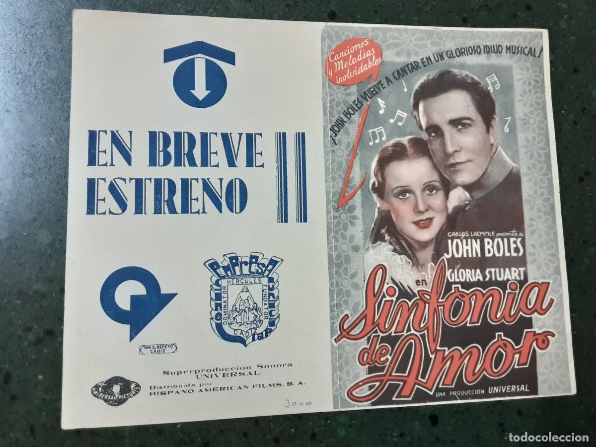 Cinema: SINFON&Iacute;A DE AMOR, JOHN BOWLES, GLORIA STUART