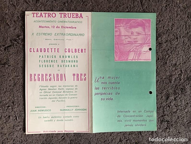 Cine: PTCC 196 REGRESARON TRES PROGRAMA DOBLE TRUEBA CLAUDETTE COLBERT - Foto 1