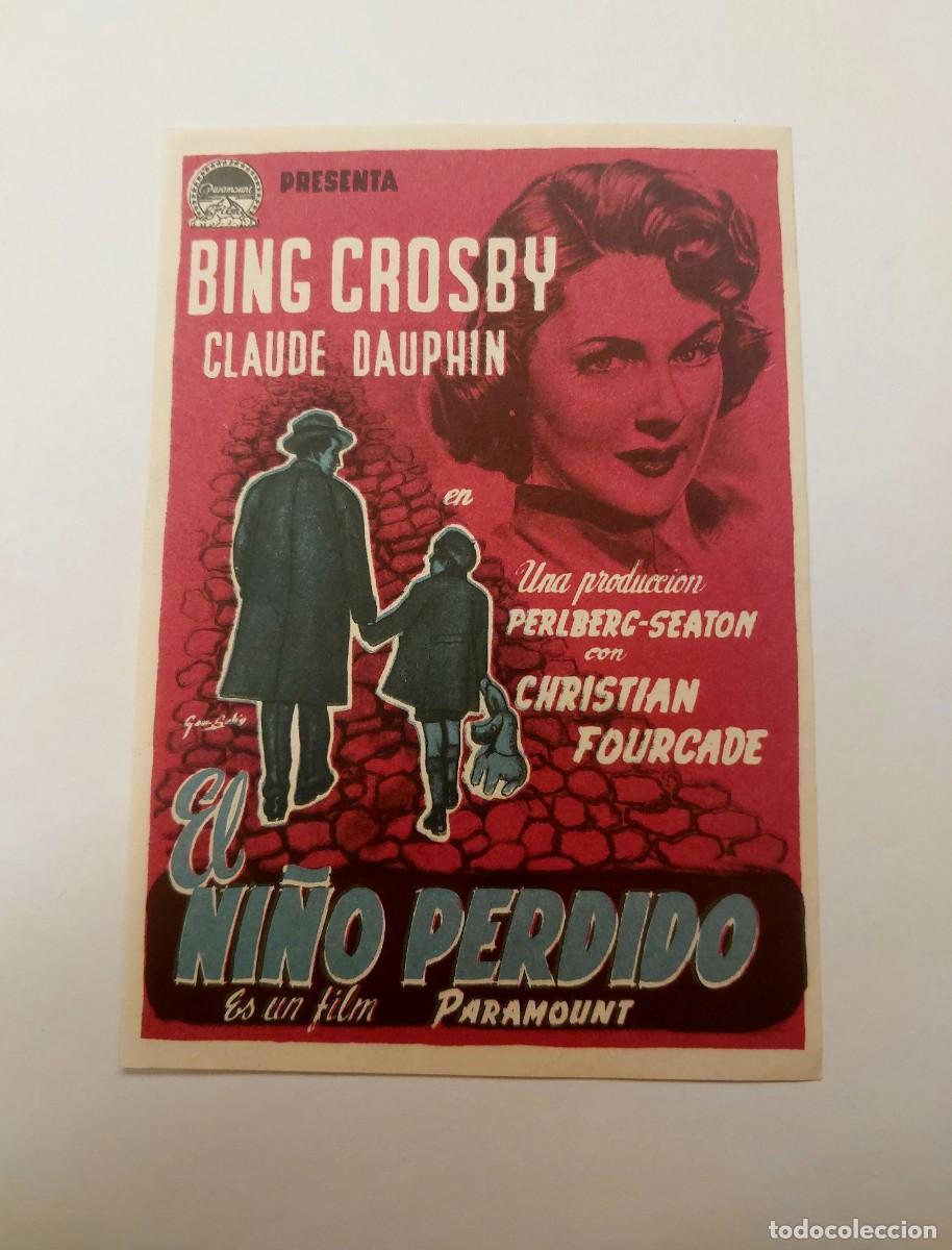 Cinema: El Ni&ntilde;o Perdido Bing Crosby 1953 Sin publicidad