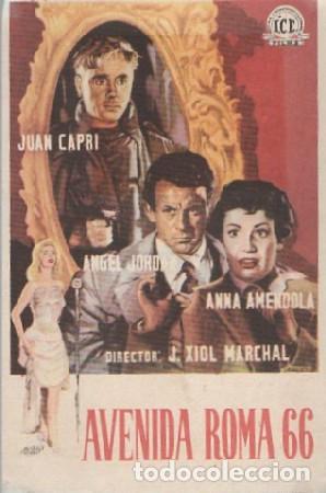 Cine: PROGRAMA DE CINE: AVENIDA ROMA 66 PC-8938 - Foto 1