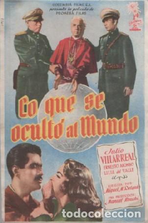 Cine: PROGRAMA DE CINE: LO QUE SE OCULT&Oacute; AL MUNDO PC-8939 - Foto 1