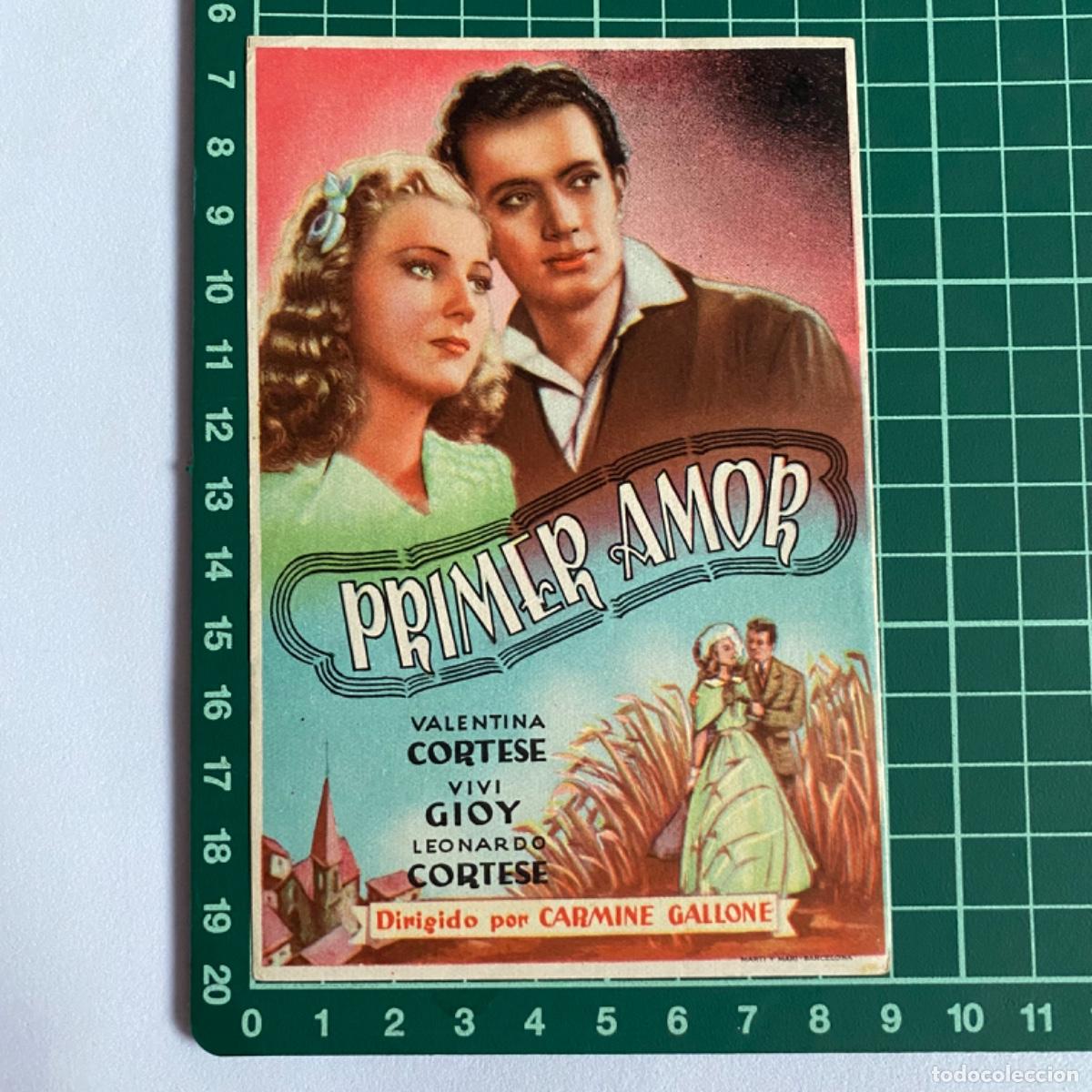 Cine: folleto de mano programa de cine pelicula Primer amor - Foto 1