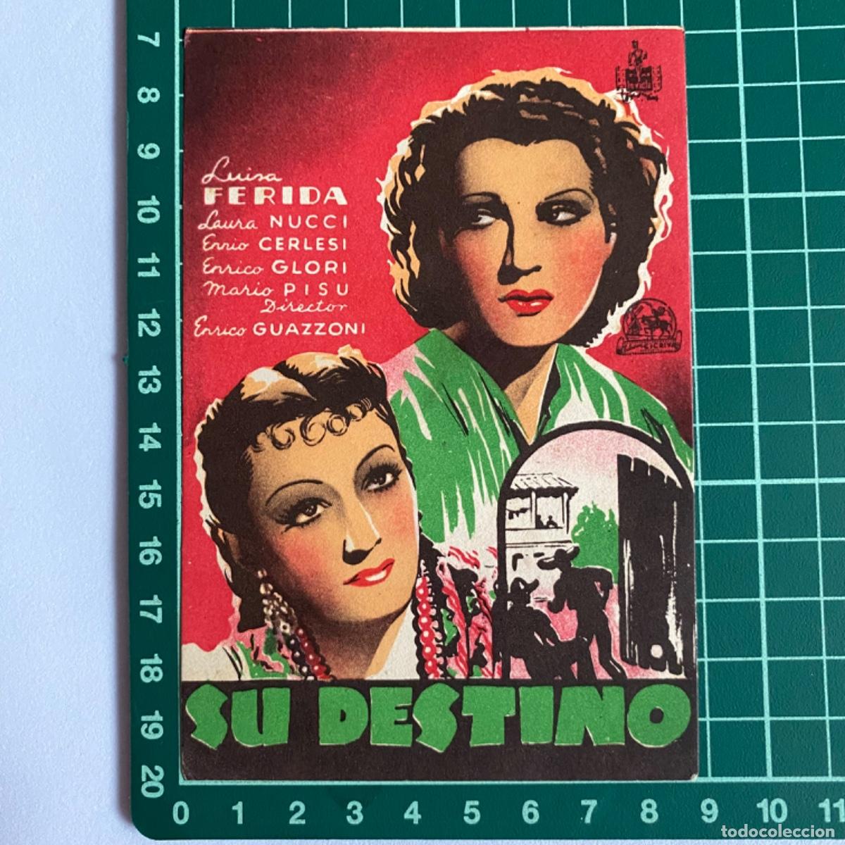 Cine: folleto de mano programa de cine pelicula Su destino - Foto 1