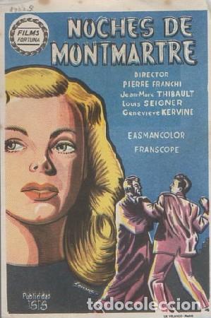 Cine: PROGRAMA DE CINE: NOCHES DE MONTMARTRE PC-8974 - Foto 1