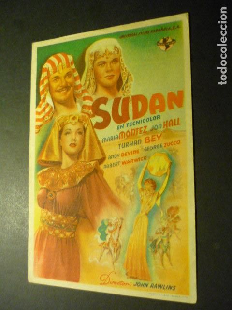 Cine: SUDAN PROGRAMA DE MANO CON PUBLICIDAD CINE CASTILLA - Foto 1