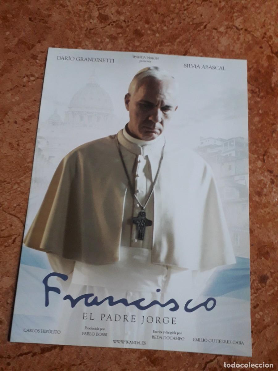 Cine: programa de cine folleto de mano francisco el padre jorge - Foto 1
