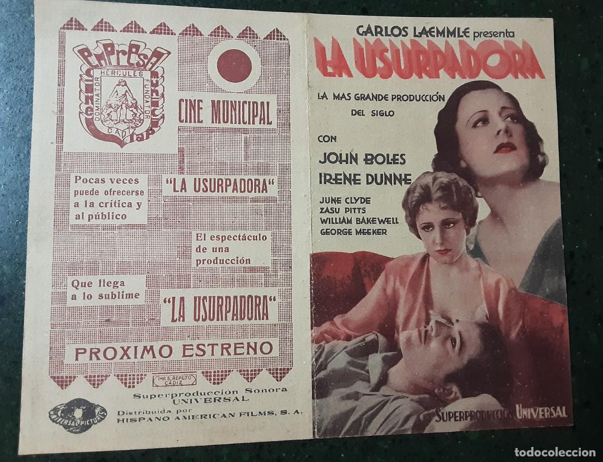 Cine: LA USURPADORA, JOHN BOLES, IRENE DUNNE. - Foto 1