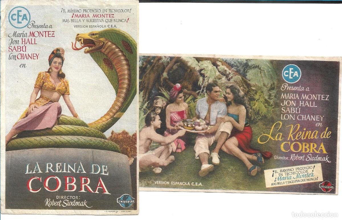 Cine: LA REINA DE COBRA - DOS PROGRAMAS DIFERENTES - Foto 1