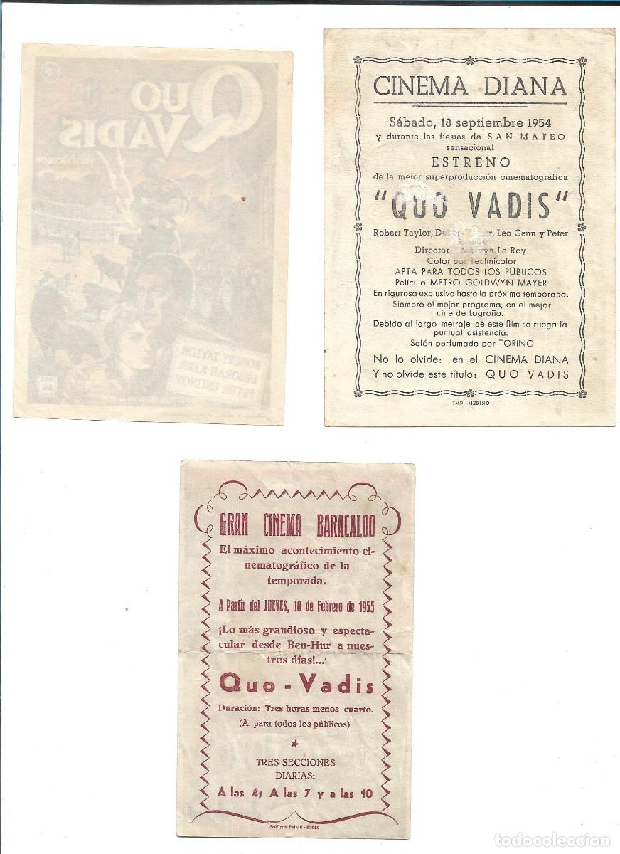 Cine: QUO VADIS - TRES PROGRAMAS DIFERENTES - Foto 2