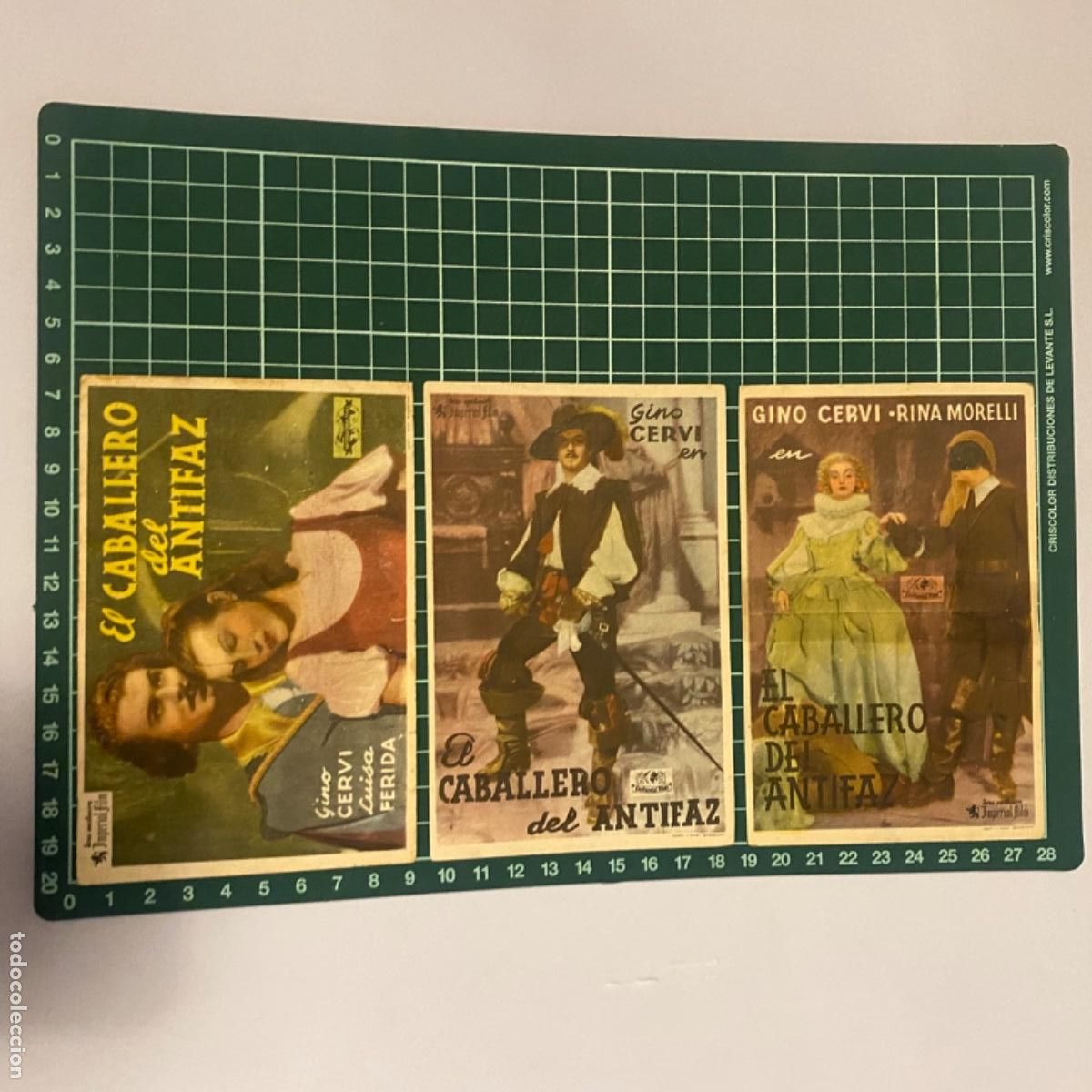  Flyers Publicitaires de films Anciens: folleto de mano programa de cine pelicula El caballero del antifaz Capitol cinema 1942