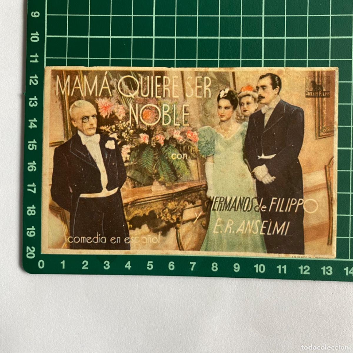  Flyers Publicitaires de films Anciens: folleto de mano programa de cine pelicula Mama quiere ser noble
