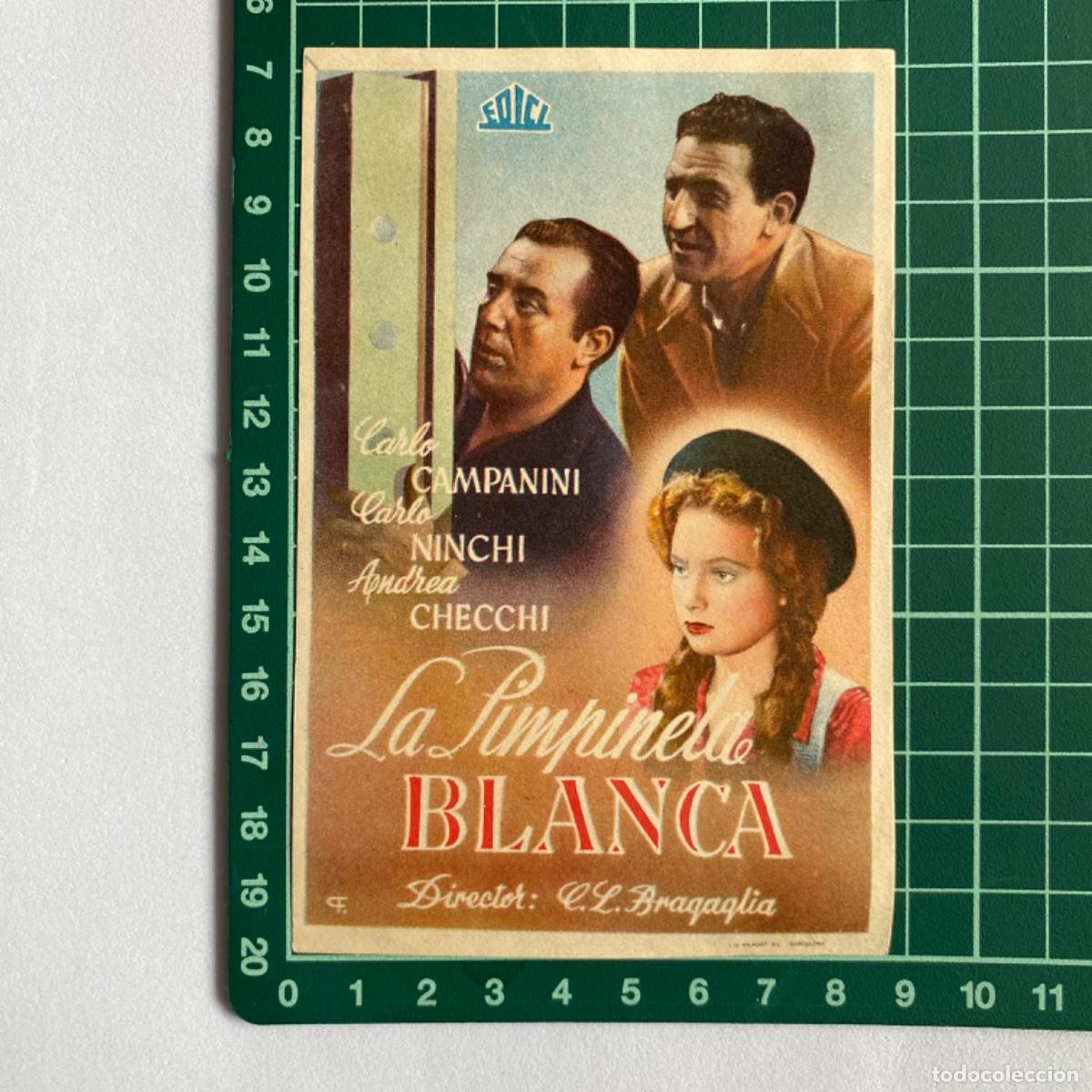  Flyers Publicitaires de films Anciens: folleto de mano programa de cine pelicula La pimpinela Blanca