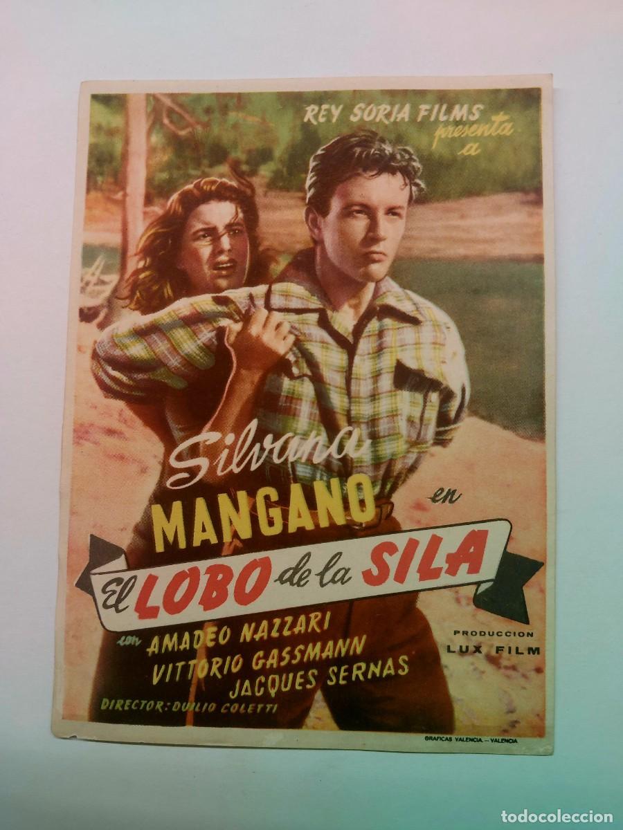  Foglietti di film di film antichi di cinema: El Lobo de la Sila Silvia Mangano 1949 Sin publicidad