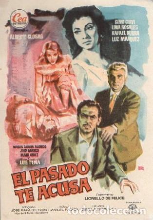 Cine: PROGRAMA DE CINE: EL PASADO TE ACUSA PC-9002 - Foto 1