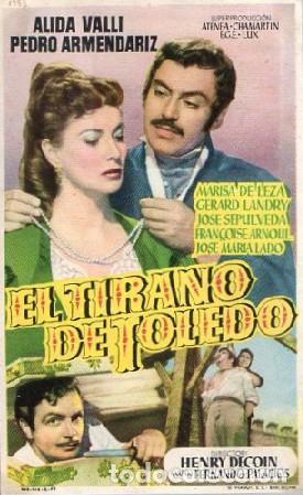 Cine: PROGRAMA DE CINE: EL TIRANO DE TOLEDO PC-9010 - Foto 1