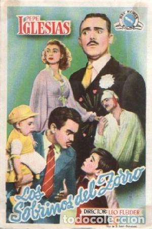 Cine: PROGRAMA DE CINE: LOS SOBRINOS DEL ZORRO PC-9012 - Foto 1