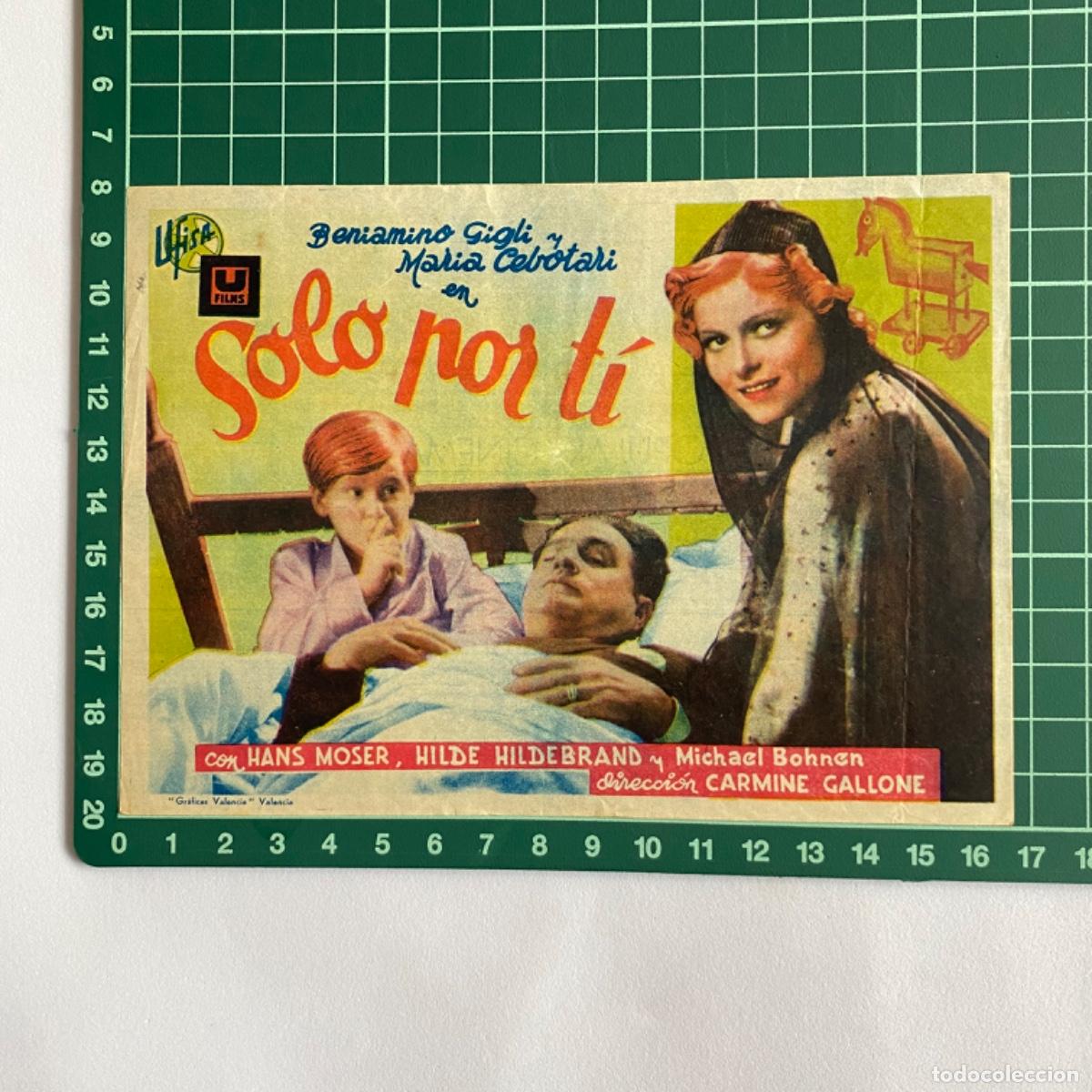  Foglietti di film di film antichi di cinema: folleto de mano programa de cine pelicula Solo por ti Popular Cinema