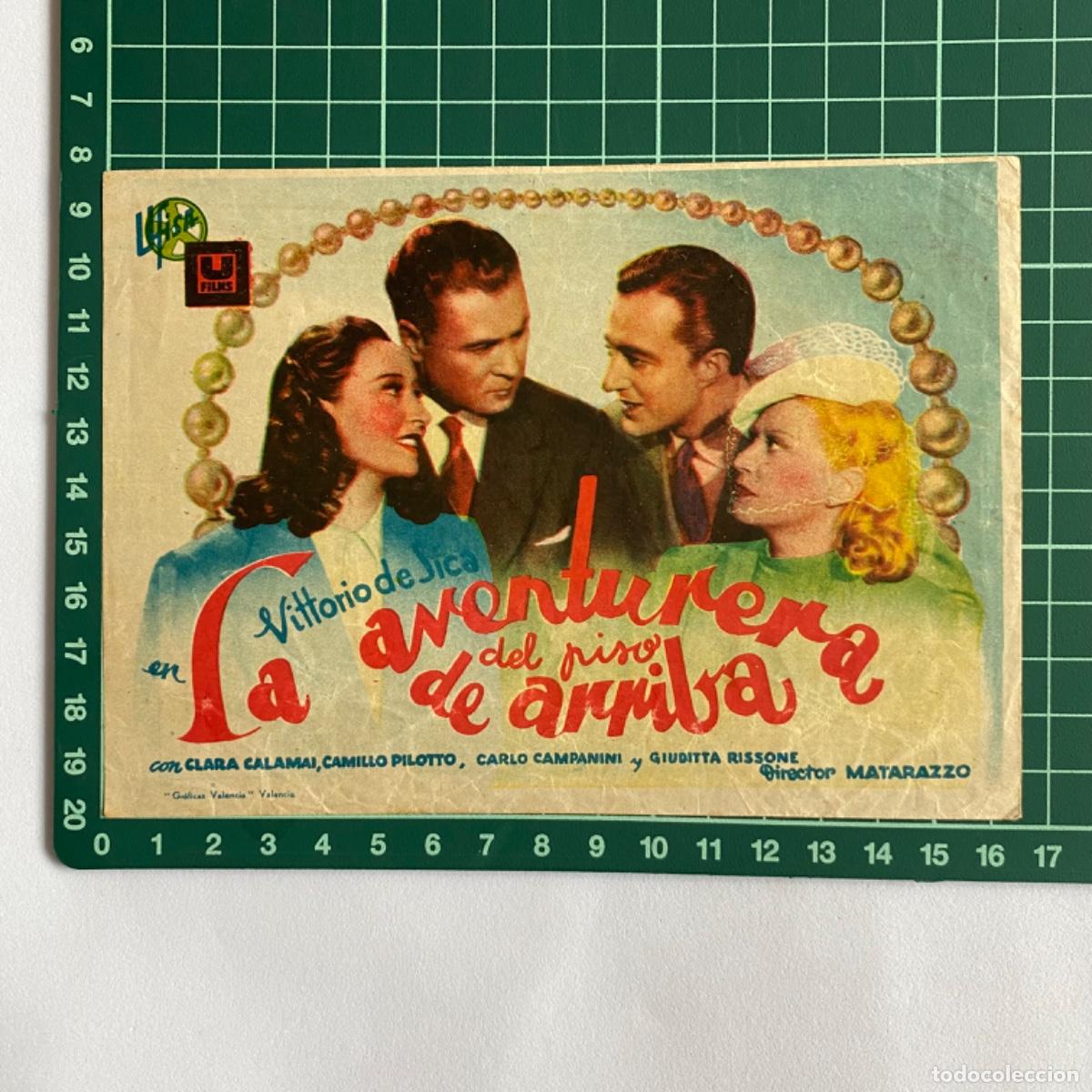  Foglietti di film di film antichi di cinema: folleto de mano programa de cine pelicula La aventurera del piso de arriba