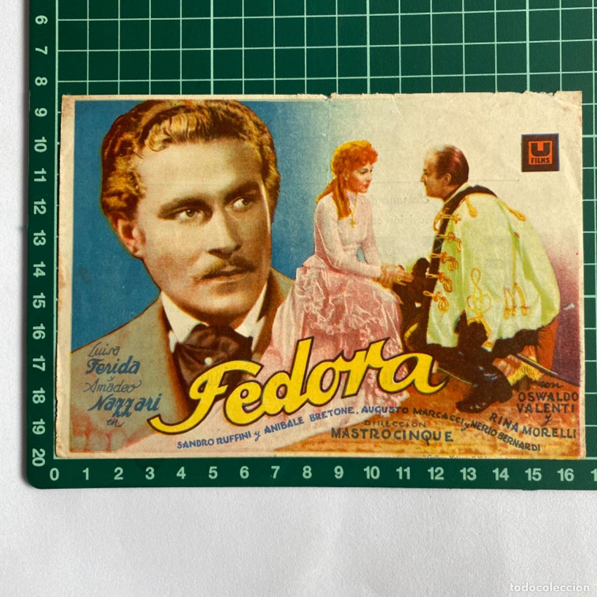 Cine: folleto de mano programa de cine pelicula Fedora Martinense - Foto 1