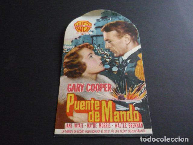 Cine: PUENTE DE MANDO PROGRAMA DE MANO CON SELLO CINE NORBA CACERES - Foto 1