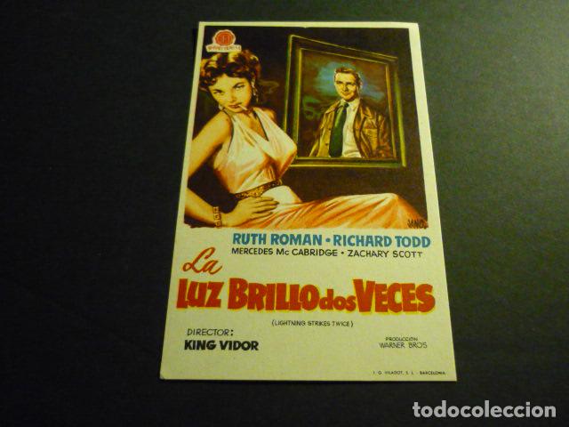 Cine: LA LUZ BRILL&Oacute; DOS VECES PROGRAMA DE CINE SIN PUBLICIDAD - Foto 1