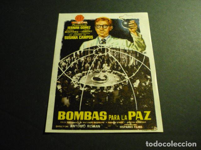 Cine: BOMBAS PARA LA PAZ PROGRAMA DE CINE SIN PUBLICIDAD - Foto 1
