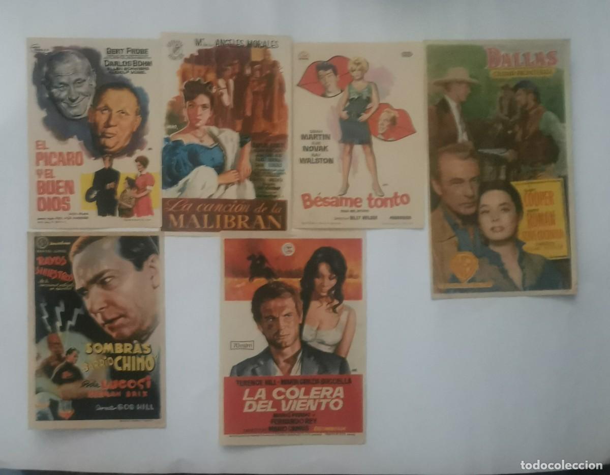 Cine: LOTE DE 6 PROGRAMAS CINE. DALAS CON PUBLICIDAD - Foto 1