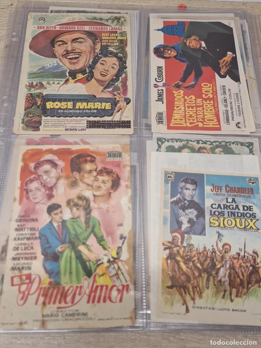 Cine: LOTE 58 PROGRAMAS DE MANO DE CINE - Foto 7