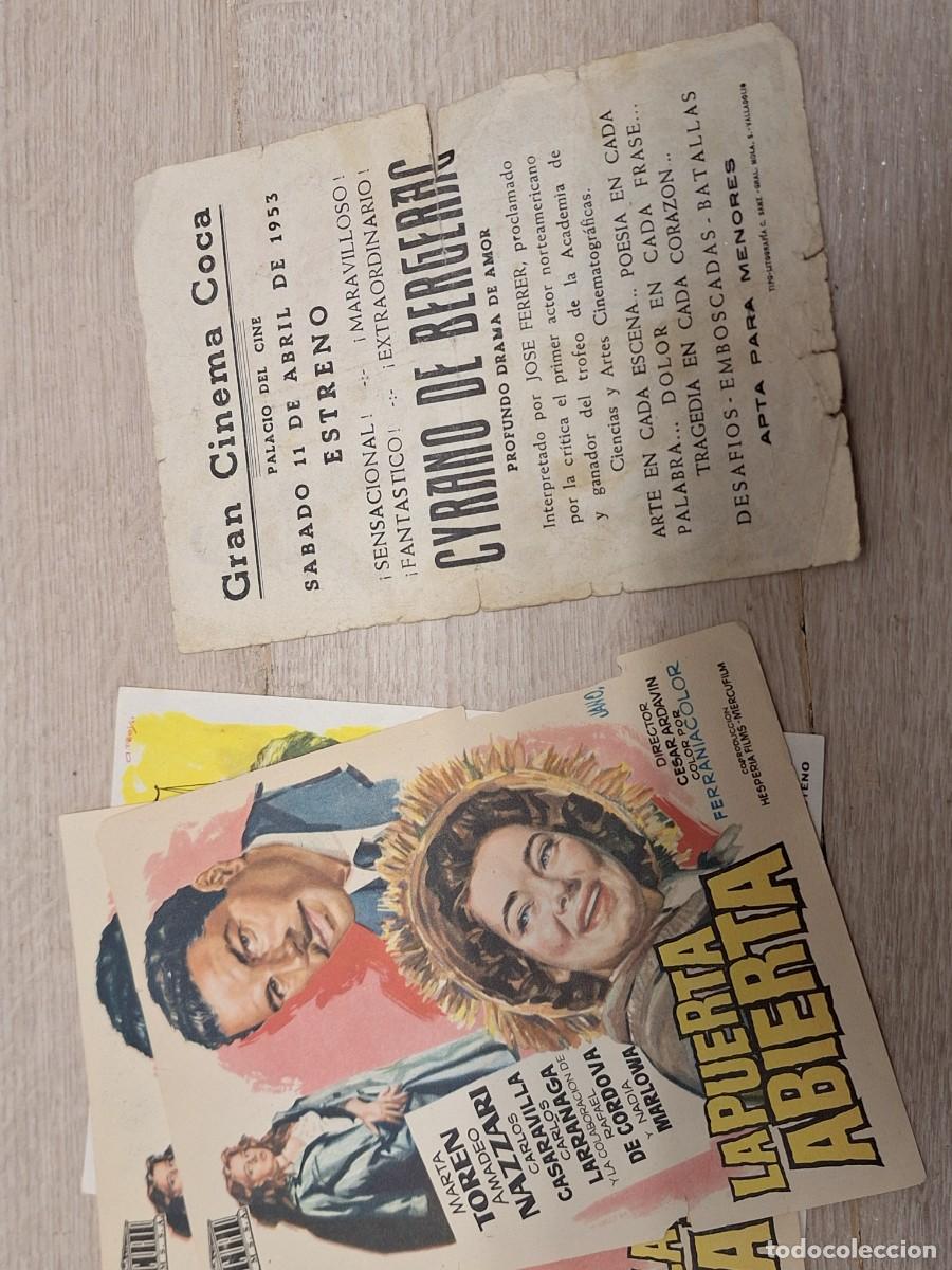 Cine: LOTE 58 PROGRAMAS DE MANO DE CINE - Foto 10