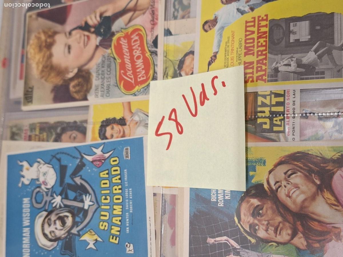 Cine: LOTE 58 PROGRAMAS DE MANO DE CINE - Foto 11