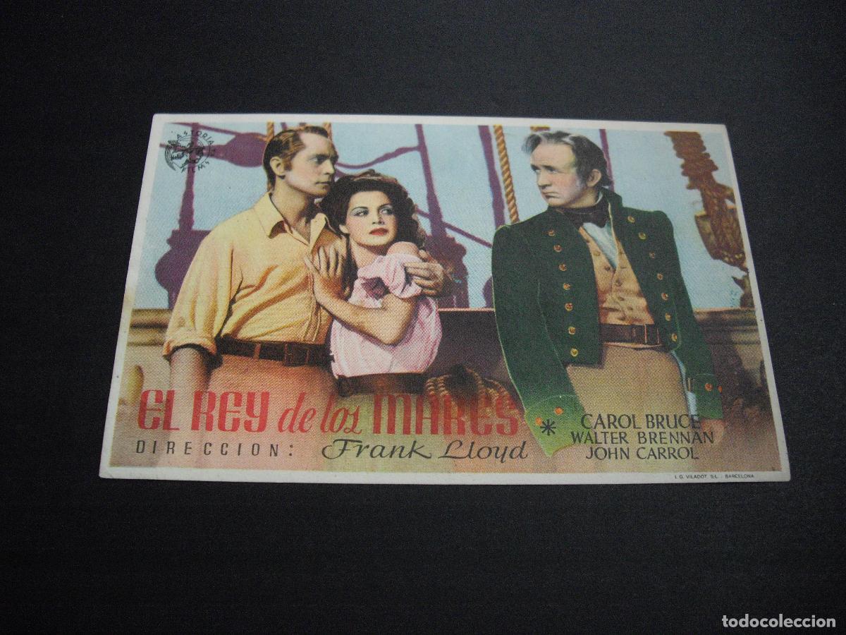 Cine: EL REY DE LOS MARES PROGRAMA DE MANO CON PUBLICIDAD CINE LA CONFIANZA - Foto 1