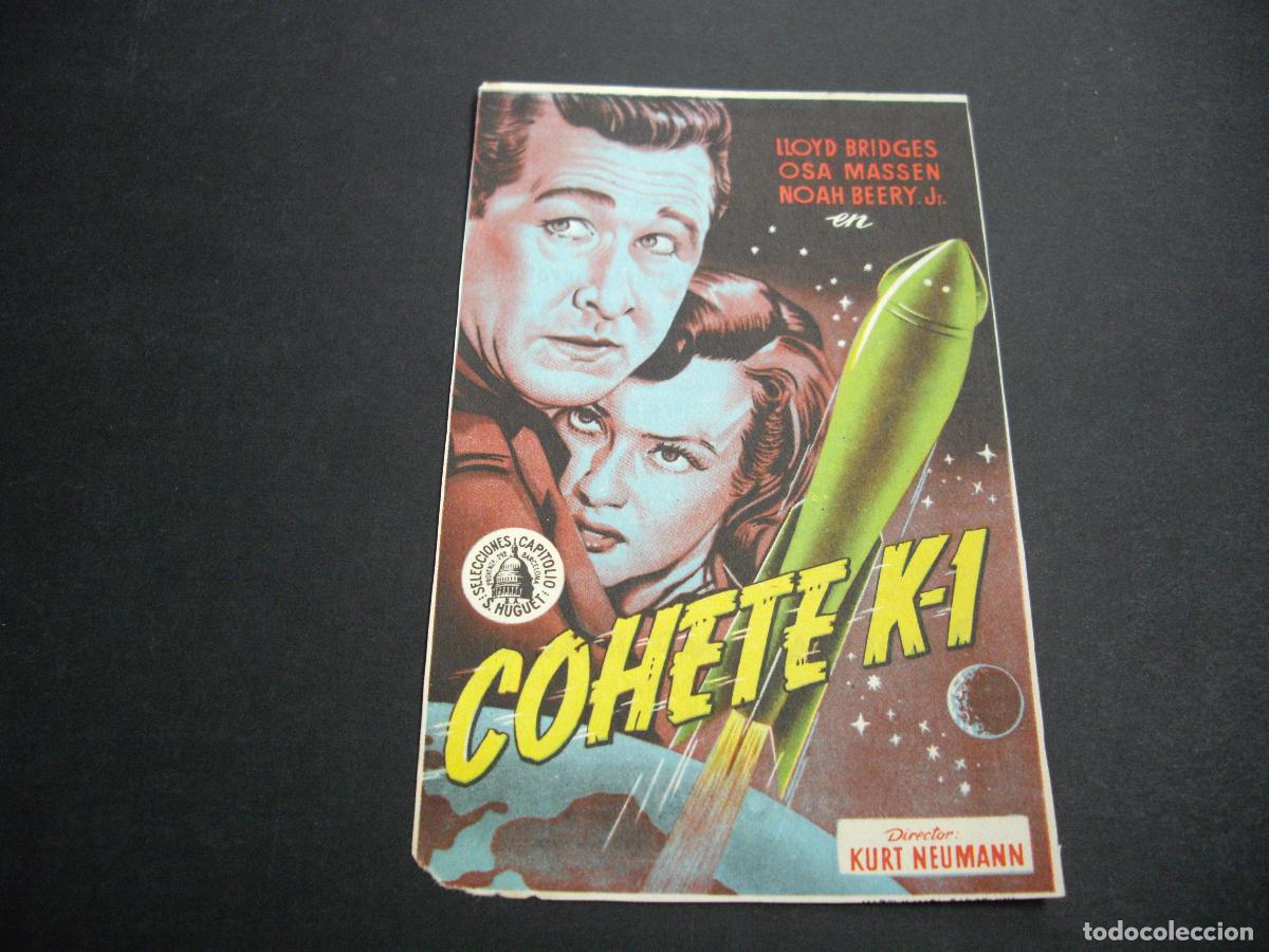 Kino: COHETE K-1 PROGRAMA DE MANO CON PUBLICIDAD CINEMA VICTORIA SAN FEKIU DE GUIXOLS