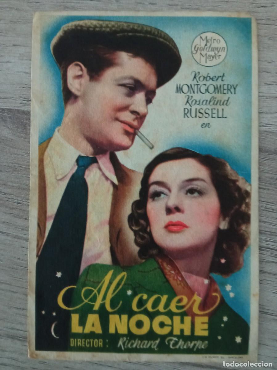 Cine: AL CAER LA NOCHE, ROBERT MONTGOMERY, CENTRO NACIONAL, SAN SADURNI DE NOYA, 1946