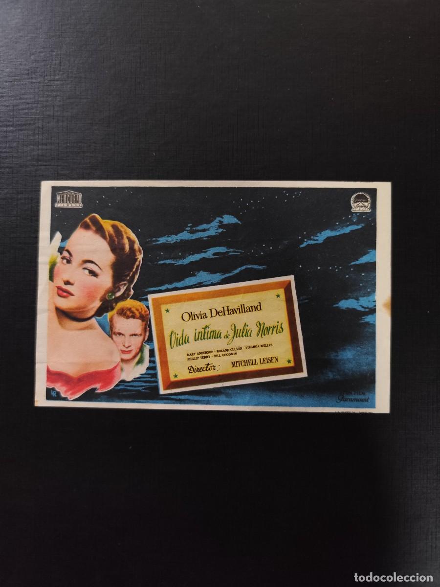 Cine: Vida &iacute;ntima de Julia Norris con publicidad Cine Cervantes