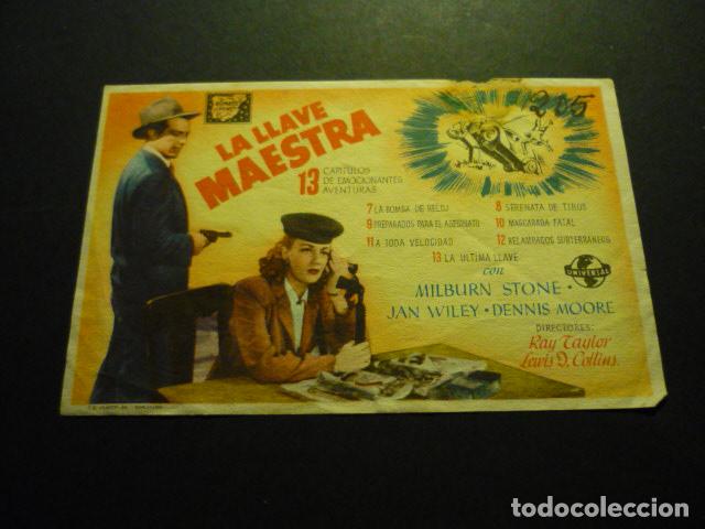 Cine: LA LLAVE MAESTRA PROGRAMA DE MANO SIN PUBLICIDAD - Foto 1
