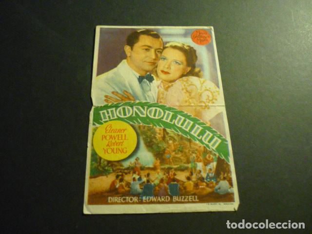 Kino: HONOLULU PROGRAMA DE MANO CON PUBLICIDAD CINE PORVENIR RICOTE MURCIA