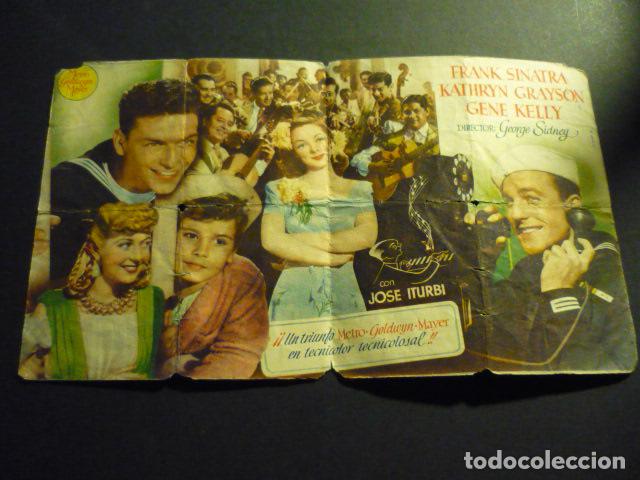 Cine: LEVANDO ANCLAS PROGRAMA DE MANO DOBLE CON PUBLICIDAD CINE MURCIA PARQUE - Foto 2