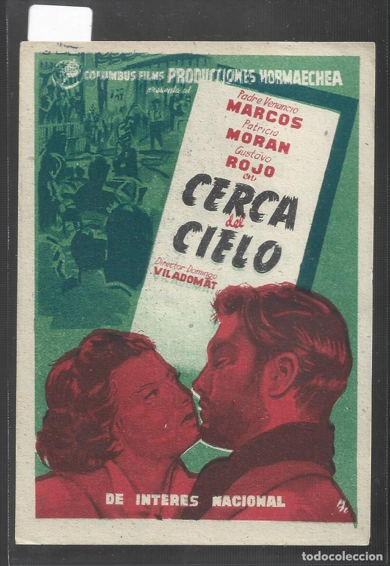 Cine: 1 programa de cine antiguo a&ntilde;o 1952 cerca del cielo 4/11 - Foto 1