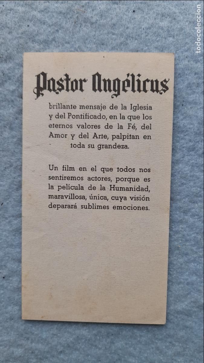 Cine: Programa de la Pel&iacute;cula Pastor Ang&eacute;licus. - Foto 2